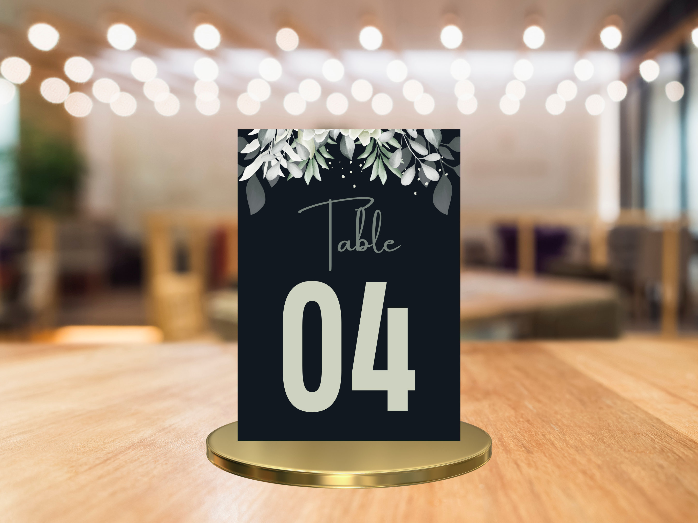Numbers For Table Setting Table Numbers | Chic Table Numbers | Modern Table Numbers | Minimalist ...