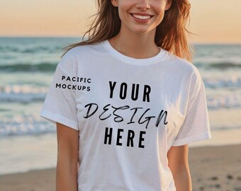 Gildan 2000 camiseta blanca maqueta ropa maqueta Gildan camiseta blanca maqueta camisa blanca maqueta camiseta blanca maqueta playa maqueta verano