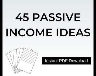 45 Passive Income Ideas Passive Income Digital Product Make Money Online digital product ideas Money Making Ideas