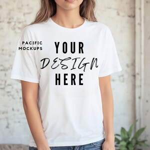 Bella Canvas 3001 White Tshirt Mockup Clothing Mock Up 3001 White T-shirt Mockup White Shirt Mock up White Shirt Template