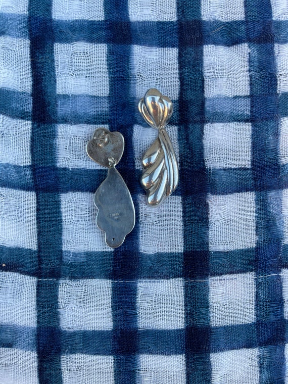 Sterling silver drop earrings - image 2