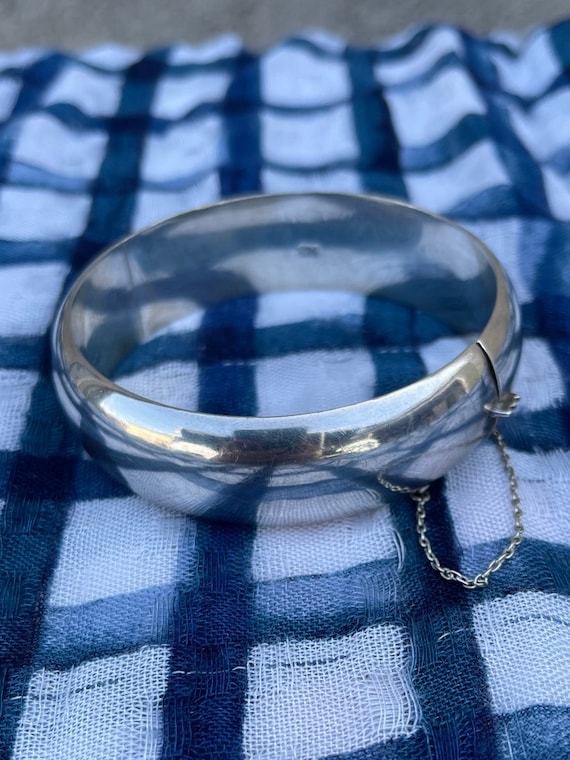 Chunky sterling Bangle