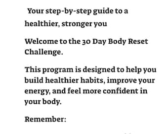 30 Tage Challenge zum Abnehmen