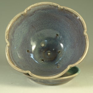 Berry Bowl in turquoise handmade stoneware pottery image 3