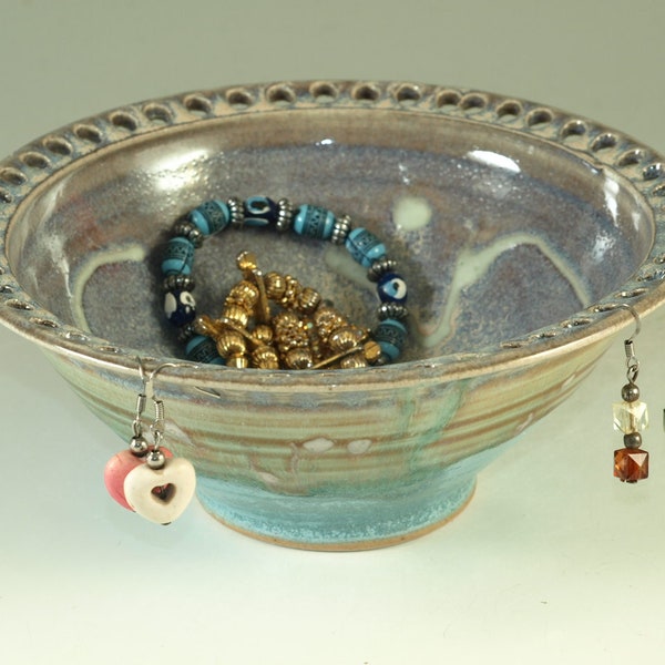 Handmade Earring bowl apx 50 holes