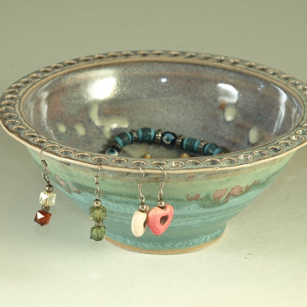 Handmade Earring bowl apx 50 holes