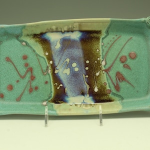 Rectangular serving tray - handmade pottery