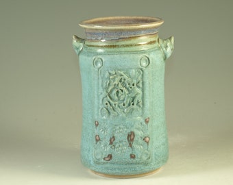 Flower Vase - hand thrown stoneware pottery