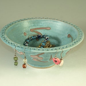 Jewelry bowl & earring holders apx 50 holes image 1