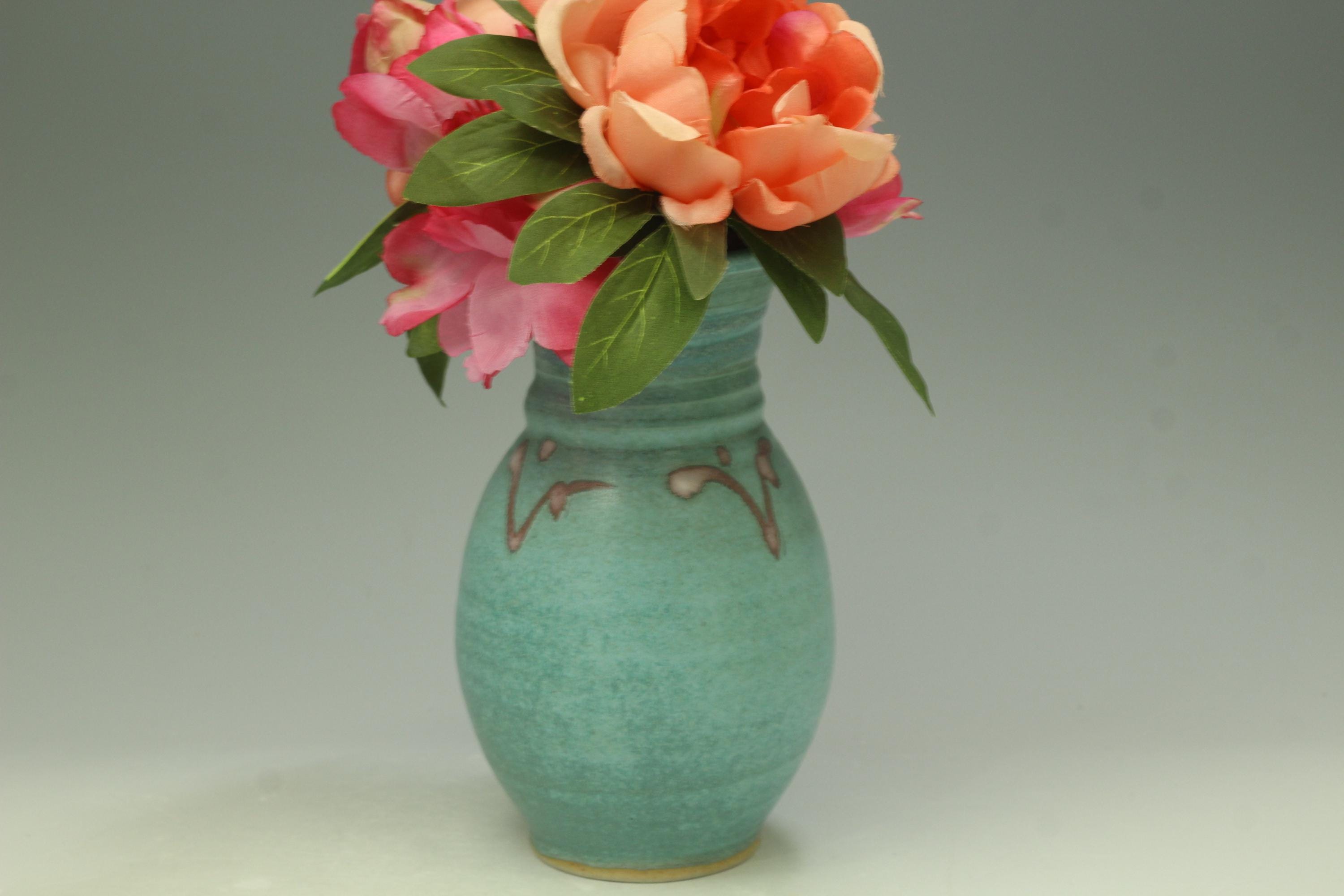 Flower Vase - Hand Thrown Stoneware Pottery - Etsy