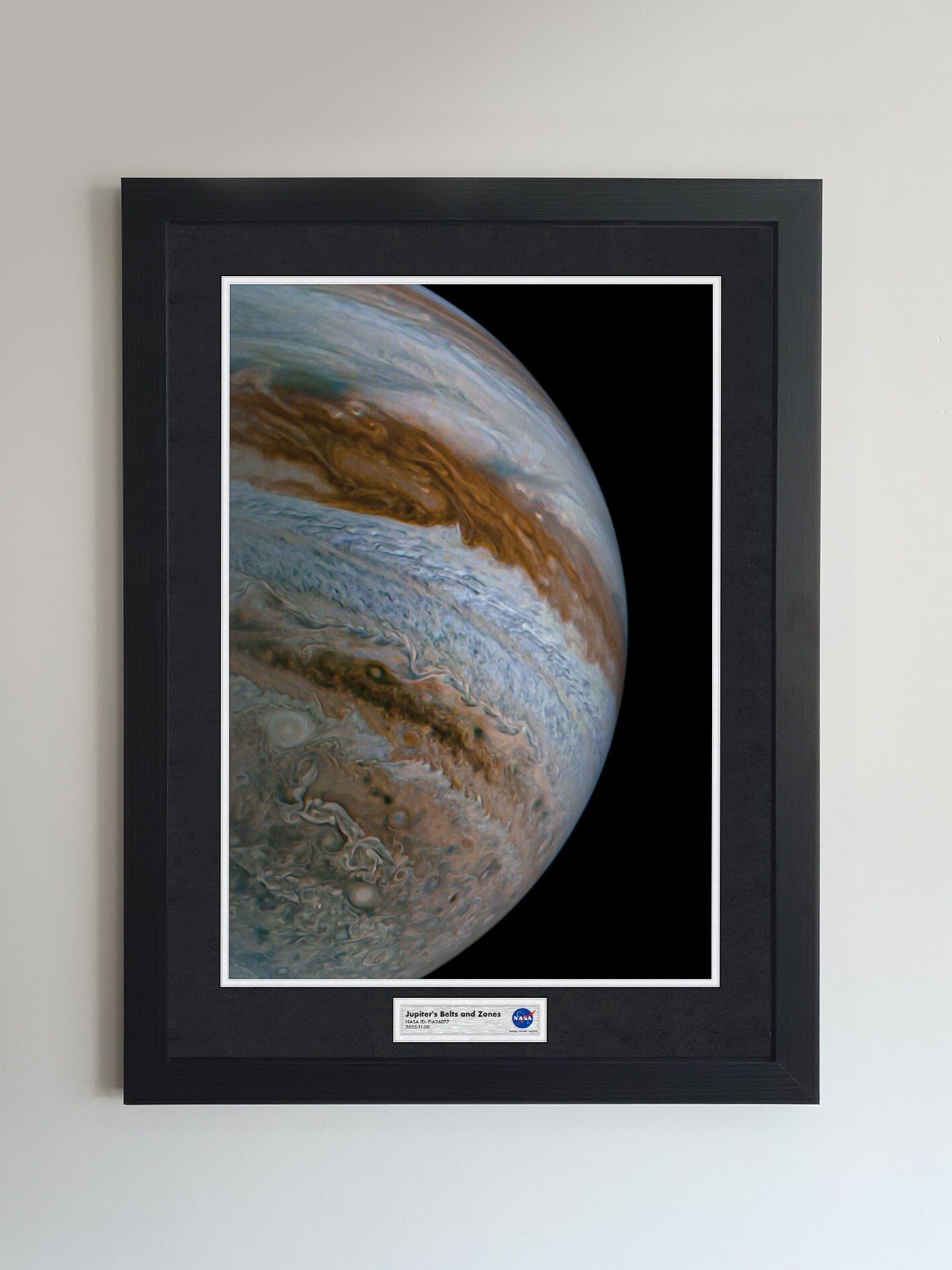 Jupiter's Belts and Zones Poster Space Astronomy Digitally