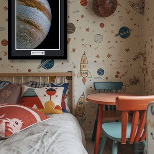 Jupiter's Belts and Zones Poster Planets Space Astronomy Digitally ...