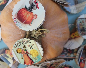 Rustikales Halloween, Halloween Dekor, Halloween dekorationen, Halloween Vintage, Halloweengirlande, Halloween Banner, Halloween Kinderparty