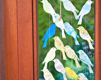 Easter gift for him, Cottagecore decor, Eco friendly gift, Bird garland, Teachers gift, Easter gift for her, Unique gifts, Gifts men