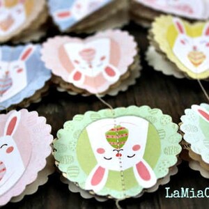 Easter decorations, Easter garland, Hipster Easter, Baby Easter, Easter decor, Easter egg garland, Easter wreath, Easter bunnies, bunting