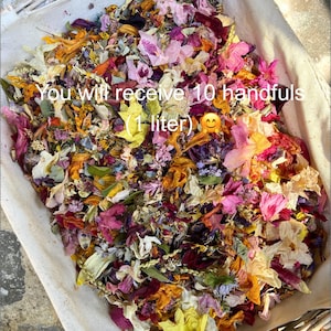 Coriandoli biodegradabili, Petali di fiori secchi, Fiori per matrimonio, Coriandoli per matrimonio, Sacchetti per coriandoli personalizzati, Coriandoli per matrimonio, PER 10 OSPITI