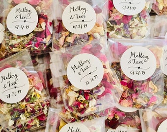 Confetti bags, Biodegradable confetti, Wedding confetti, Confetti, Wildflower confetti, Flower confetti, Flower petal, Petal confetti