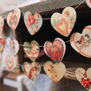 Guirlande de coeurs en papier, mariage, mariage d'hiver, Saint Valentin