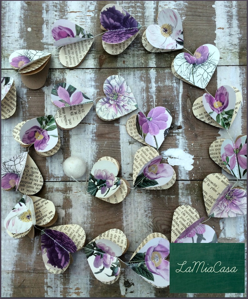 Rustic bridal shower decorations Wedding decor purple Rustic Etsy