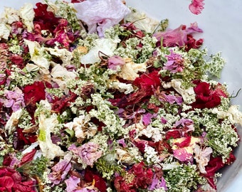 Hochzeitskonfetti, biologisch abbaubares Konfetti, Trockenblumen, Hochzeitsblumen, Hochzeit werfen, Konfetti werfen, umweltfreundlich, FÜR 10 PERSONEN