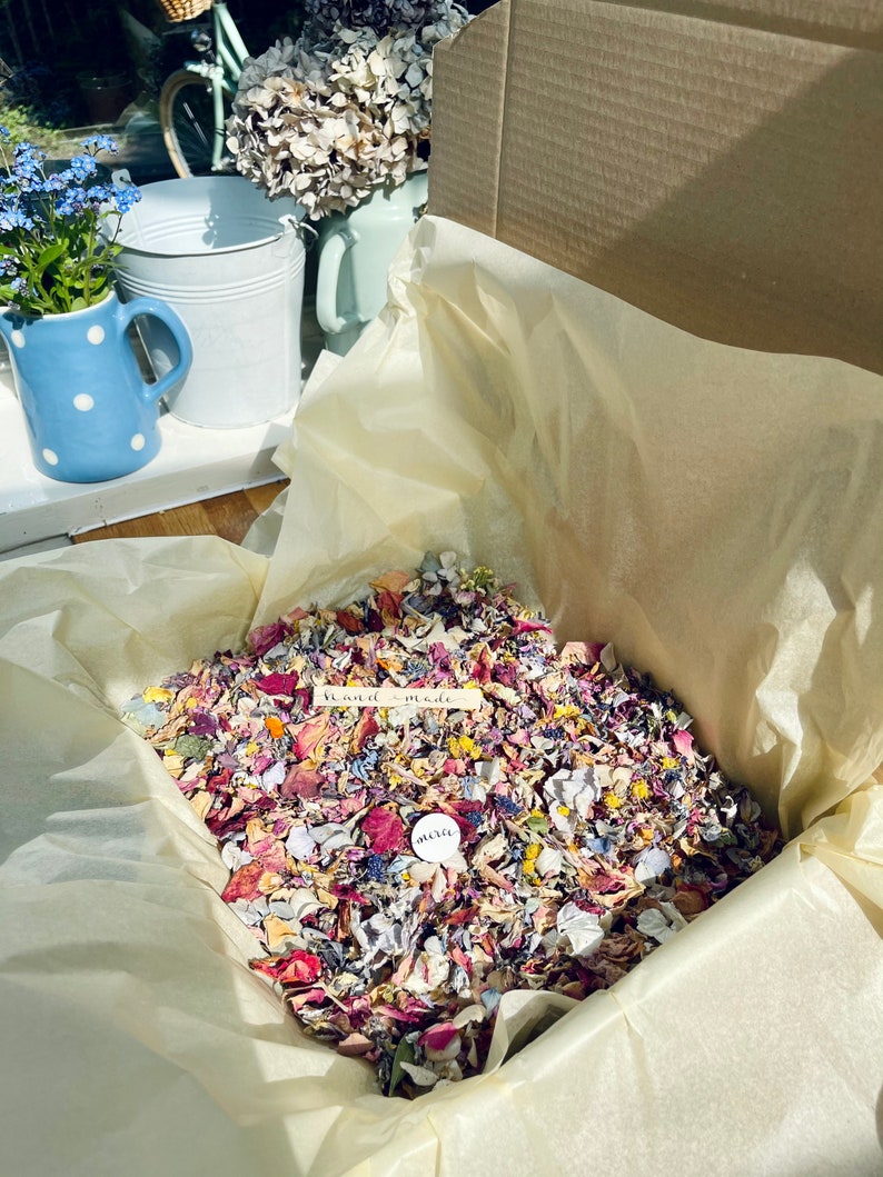 Wedding Confetti Biodegradable Confetti Dried Flowers Etsy