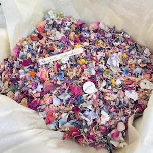 Coriandoli per matrimonio, coriandoli biodegradabili, fiori secchi, petali di fiori, lancio di nozze, lancio di coriandoli, ecologico, PER 10 OSPITI