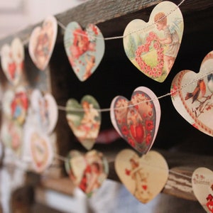 Weddings decor, Farmhouse Wedding decor, Vintage Wedding decor, Primitive Wedding decor, Wedding garland, Heart garland 画像 3