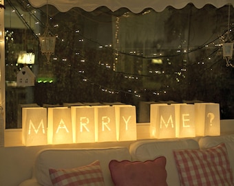 Luminaries, Will you marry me sign, Engagement signs, Will you marry me banner, Will you marry me lights, Marry me lights, Marry me sign