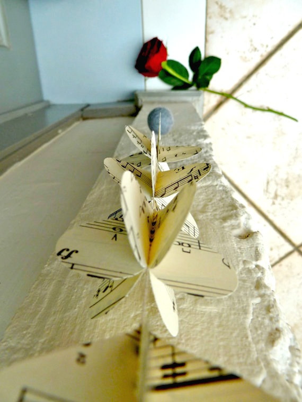 Guirlande Fanions Dentelle Carton Blanc 300 Cm Guirlande Dentelle Déco