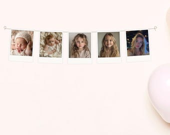 Personalised Polaroid Photo Banner: Custom Party Decoration