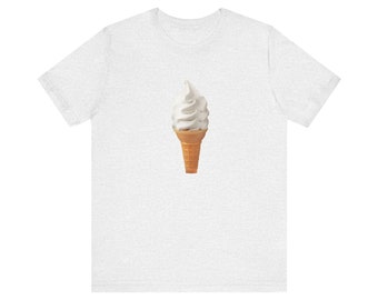 soft vanilla ice cream cone tshirt