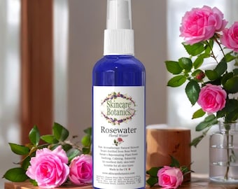Rozenwaterspray | Nevel voor ruimte en lichaam | Biologisch en natuurlijk | Botanische huidverzorging
