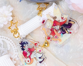 Love wins - Cupid Tenna and Spamton Magnetic Keychains