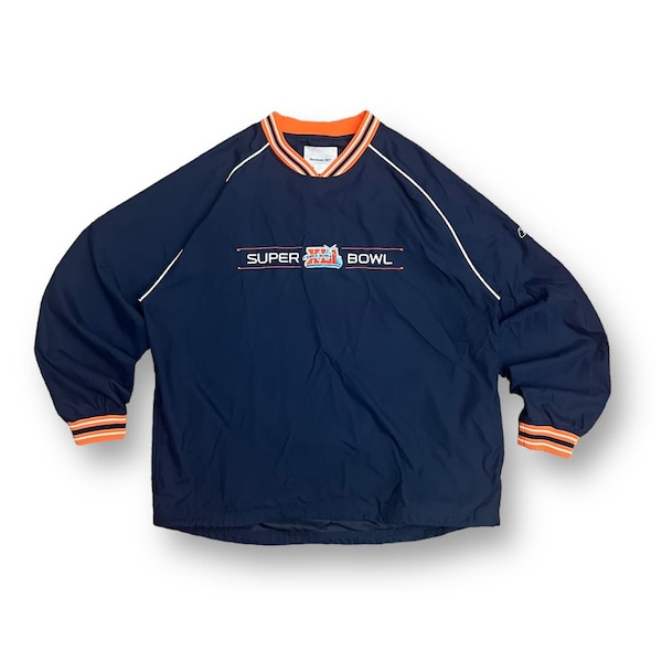 Vintage Y2K Reebok Bears Colts NFL Football Super Bowl XLI Windbreaker Jacket