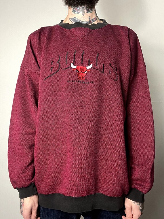 Vintage 90 s Chicago Bulls NBA Baloncesto Deportes Sudadera de punto Etsy Mexico