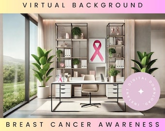 Breast Cancer Awareness Office, Virtual Background
