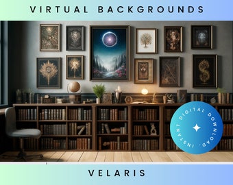 A Court of Thorn and Roses, ACOTAR, BookTok Zoom Backgrounds, Framed Art, Zoom Background, Velaris, Zoom Backgrounds, Virtual Background
