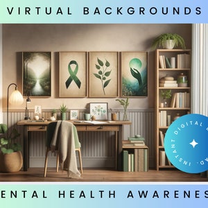 Mental Health Awareness Zoom Backgrounds, Zoom Background Office, Zoom Background Home Office, Zoom Backgrounds, Virtual Background