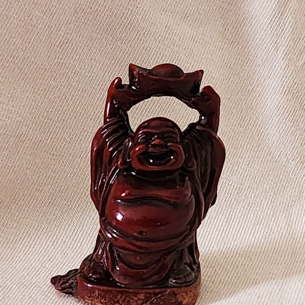 Buddha Statue Vintage Laughing Abundance Fortune Zen Collectible