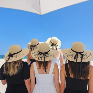 Cappello da spiaggia per sposa, cappello da sole con sabbia caraibica, regali per feste di nozze, cappello da spiaggia personalizzato per la signora, regalo per la futura sposa, regalo per la sposa in spiaggia, regalo di nozze