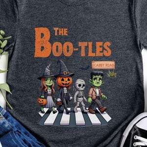 The BOOTLES Shirt, Cute Halloween Tee, The Boo-tles Parody Halloween Tee, Spooky Parody Shirt, Scabby Road Shirt, Halloween Music Lover Gift