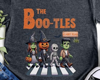 The BOOTLES Shirt, Cute Halloween Tee, The Boo-tles Parody Halloween Tee, Spooky Parody Shirt, Scabby Road Shirt, Halloween Music Lover Gift