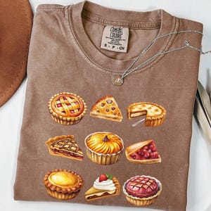 Comfort Colors® Pumpkin Pie Shirt, Fall Shirt, Thanksgiving Gift, Thanksgiving tshirt for Women, Fall Apparel, Fall Tees, Thanksgiving Shirt