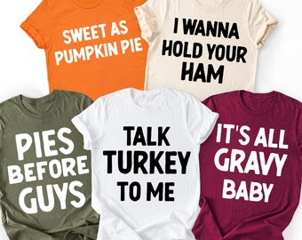 Family Thanksgiving Shirts, Thanksgiving T-shirt, Matching Thanksgiving T-Shirts, Friendsgiving Group Shirts, Kids, Funny Thanksgiving Party