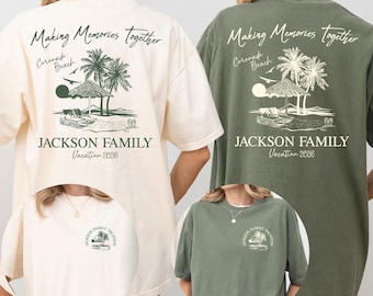 Comfort Colors® Family Vacation Shirts, Family Beach Trip T-shirt, Island Tropical Coastal Trip, Family Vacay Gifts, Summer Vacation T-shirt