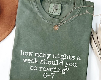 Reading 6-7; Funny Comfort Colors® Shirt, Teacher Shirt, School Librarian Shirt, English Teacher Shirt, Funny 67 Shirt, Six Seven Trendy Tee