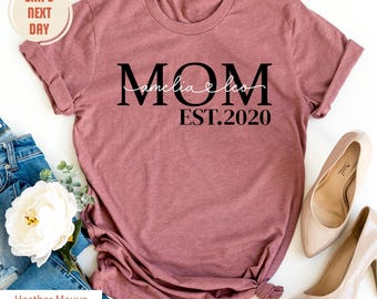 Mom Est Shirt, Valentines Day Shirt, Mother's Day Shirt, Mom Mimi Gigi Aunt Shirt Mother's Day Sweatshirts, Gift For Mom, Mother's Day Gifts