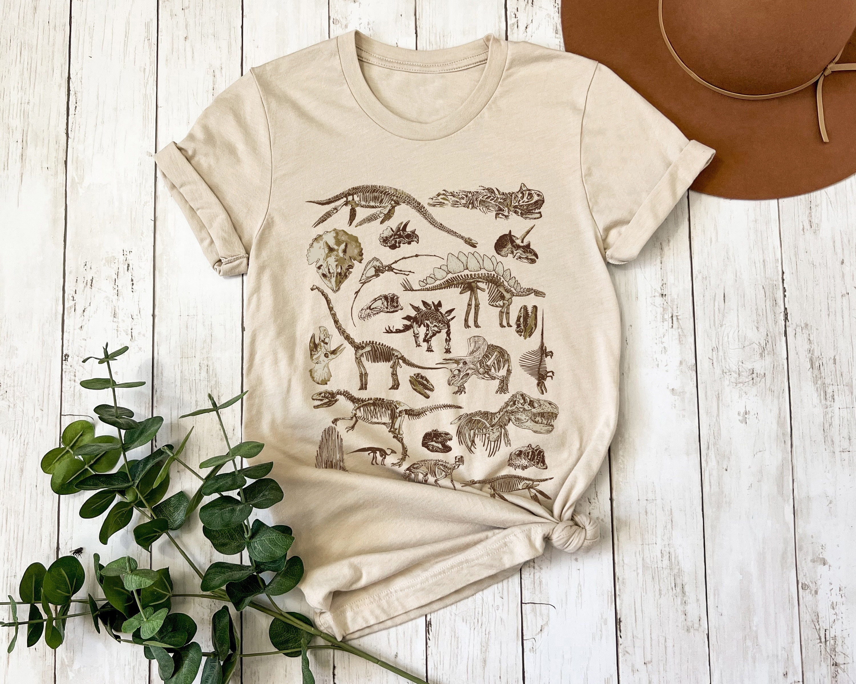 Dinosaur Skeleton Tshirt, Dinosaur Skeleton Tee, Dino Shirt, Aesthetic — free download