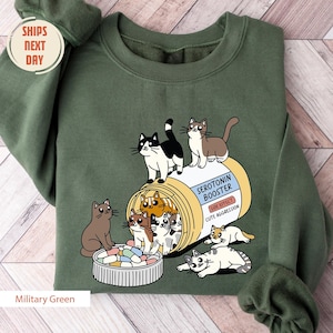 Antidepressant Cat Sweatshirt, Cat Mom Sweater, Funny Cat Shirt, Cat Lover Gift, Therapist Shirt, Cat Owner Shirt, Mental Health Matter Gift