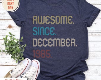 Awesome Since 1984 Shirt, 40th Birthday, 40th Birthday Gift, 40th Birthday Gift for Him, 40th Birthday T-shirt, Personalized Birthday Shirts